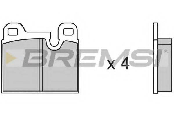 BREMSI BP2146 Комплект гальмівних колодок, дискове гальмо
