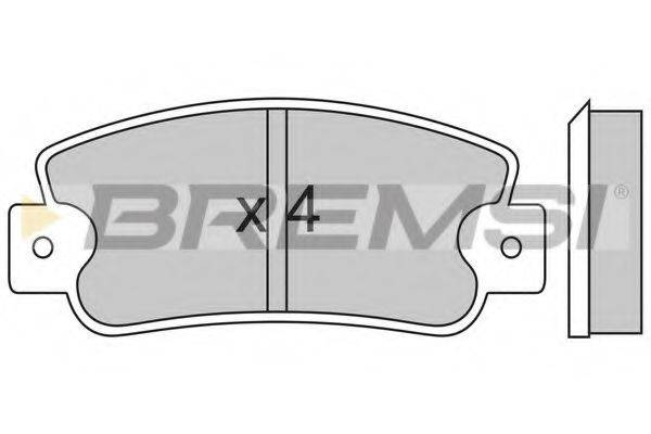 BREMSI BP2211 Комплект гальмівних колодок, дискове гальмо