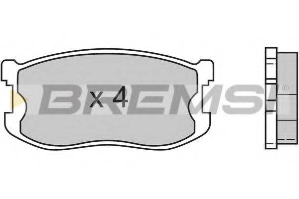 BREMSI BP2405 Комплект гальмівних колодок, дискове гальмо