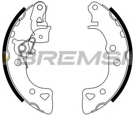 BREMSI GF01031 Комплект гальмівних колодок