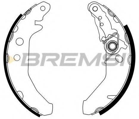 BREMSI GF02251 Комплект гальмівних колодок