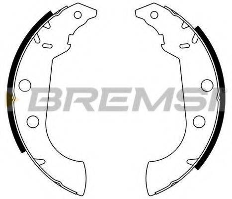 BREMSI GF0383 Комплект гальмівних колодок