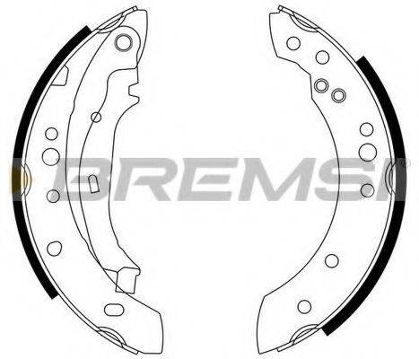 BREMSI GF0446 Комплект гальмівних колодок