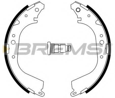 BREMSI GF0555A Комплект гальмівних колодок