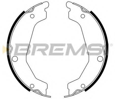 BREMSI GF0758 Комплект гальмівних колодок, стоянкова гальмівна система