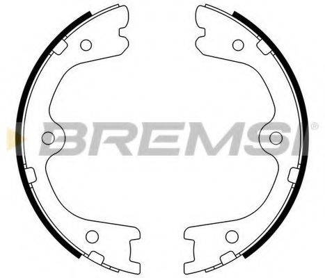 BREMSI GF0872 Комплект гальмівних колодок, стоянкова гальмівна система