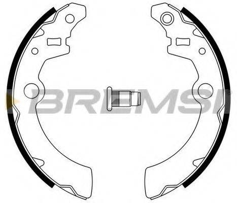 BREMSI GF0918 Комплект гальмівних колодок