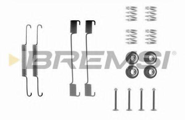 BREMSI SK0704 Комплектуючі, гальмівна колодка