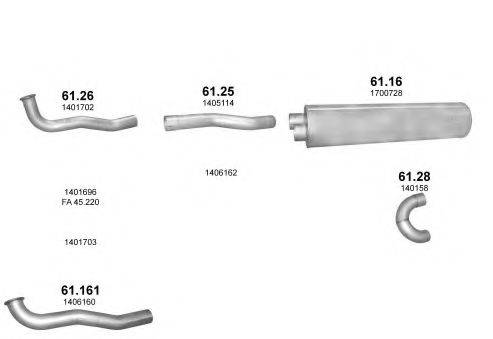 POLMO POLMO06757 Система випуску ОГ