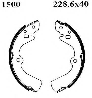 BSF 01500 Комплект гальмівних колодок