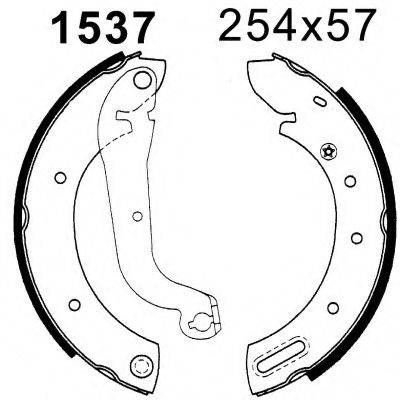 BSF 01537 Комплект гальмівних колодок