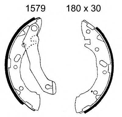 BSF 01579 Комплект гальмівних колодок
