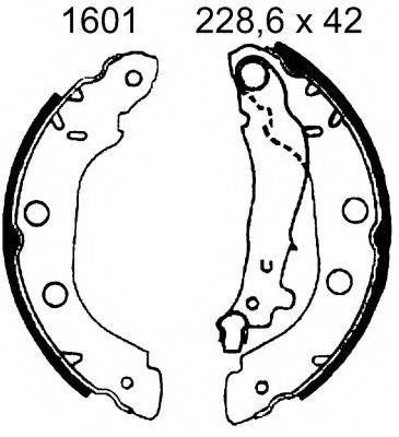 BSF 01601 Комплект гальмівних колодок