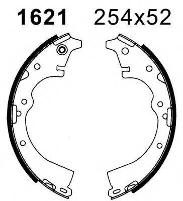 BSF 01621 Комплект гальмівних колодок