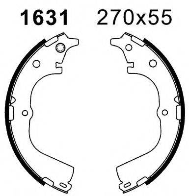 BSF 01631 Комплект гальмівних колодок