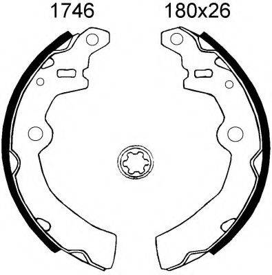 BSF 01746 Комплект гальмівних колодок