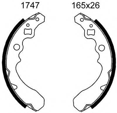 BSF 01747 Комплект гальмівних колодок