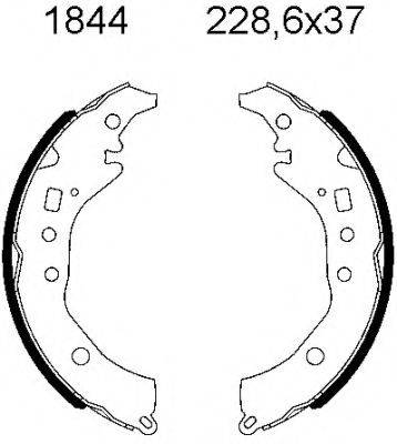 BSF 01844 Комплект гальмівних колодок