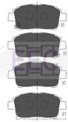 EEC BRP1825 Комплект гальмівних колодок, дискове гальмо