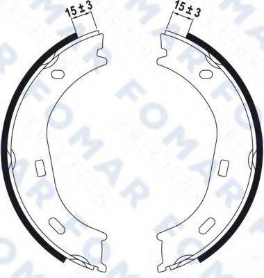 FOMAR FRICTION FO0160 Комплект гальмівних колодок, стоянкова гальмівна система