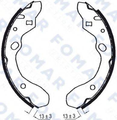 FOMAR FRICTION FO0603 Комплект гальмівних колодок