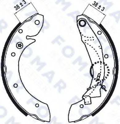 FOMAR FRICTION FO0641 Комплект гальмівних колодок