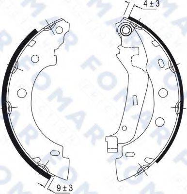 FOMAR FRICTION FO9046 Комплект гальмівних колодок
