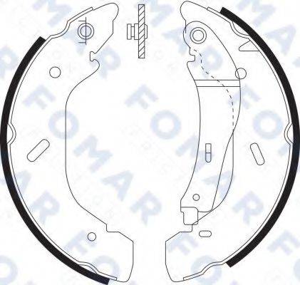 FOMAR FRICTION FO9069 Комплект гальмівних колодок