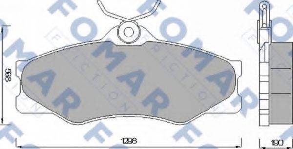 FOMAR FRICTION FO427781 Комплект гальмівних колодок, дискове гальмо