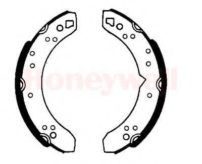 BENDIX 361040B Комплект гальмівних колодок