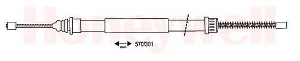 BENDIX 431204B Трос, стоянкова гальмівна система