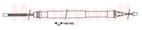 BENDIX 432824B Трос, стоянкова гальмівна система