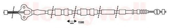 BENDIX 434382B Трос, стоянкова гальмівна система