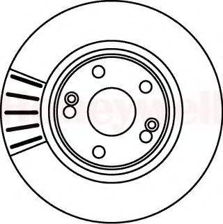 BENDIX 561489B гальмівний диск