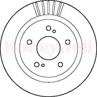 BENDIX 561724B гальмівний диск