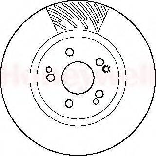 BENDIX 561878B гальмівний диск