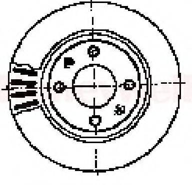 BENDIX 562045B гальмівний диск