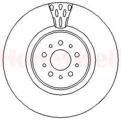 BENDIX 562298B гальмівний диск