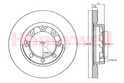 BENDIX 567143B гальмівний диск