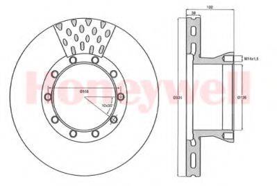 BENDIX 567401B гальмівний диск