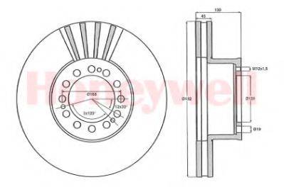 BENDIX 567408B гальмівний диск