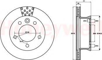 BENDIX 569122B гальмівний диск