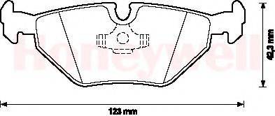 BENDIX 571546B Комплект гальмівних колодок, дискове гальмо