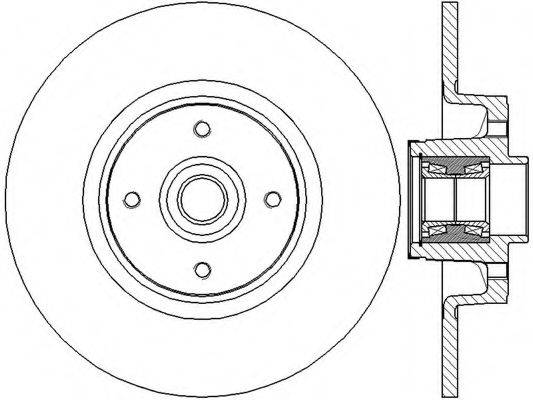 BENDIX 562377B гальмівний диск