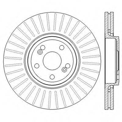 BENDIX 562594BC гальмівний диск