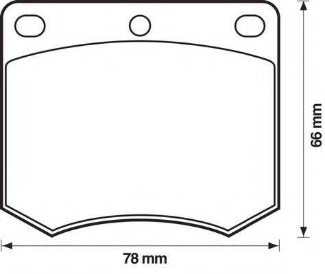 BENDIX 571247B Комплект гальмівних колодок, дискове гальмо