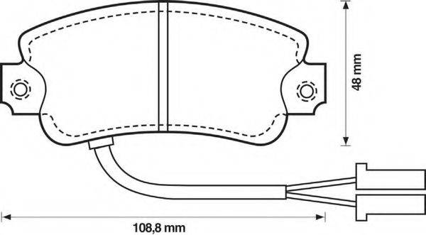 BENDIX 571341B Комплект гальмівних колодок, дискове гальмо