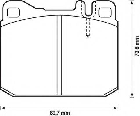 BENDIX 571372B Комплект гальмівних колодок, дискове гальмо