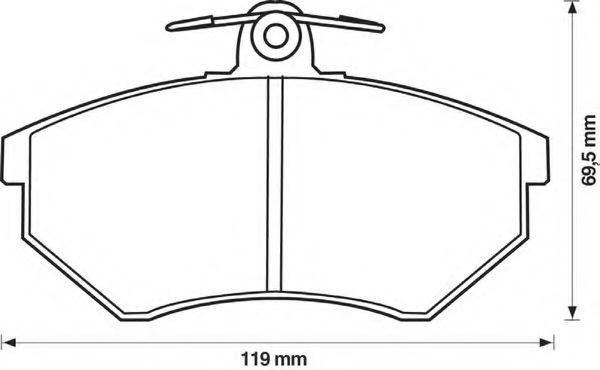 BENDIX 571376B Комплект гальмівних колодок, дискове гальмо