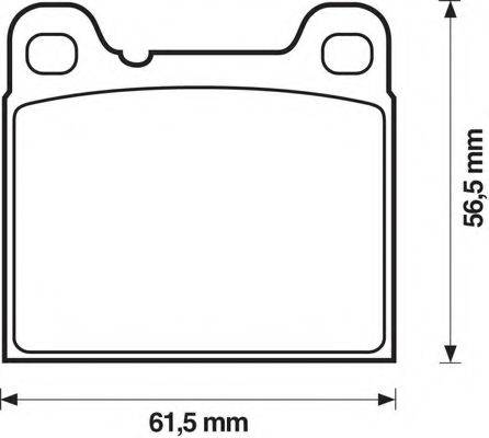 BENDIX 571417B Комплект гальмівних колодок, дискове гальмо